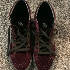 Vans Velvet High Top Sneakers